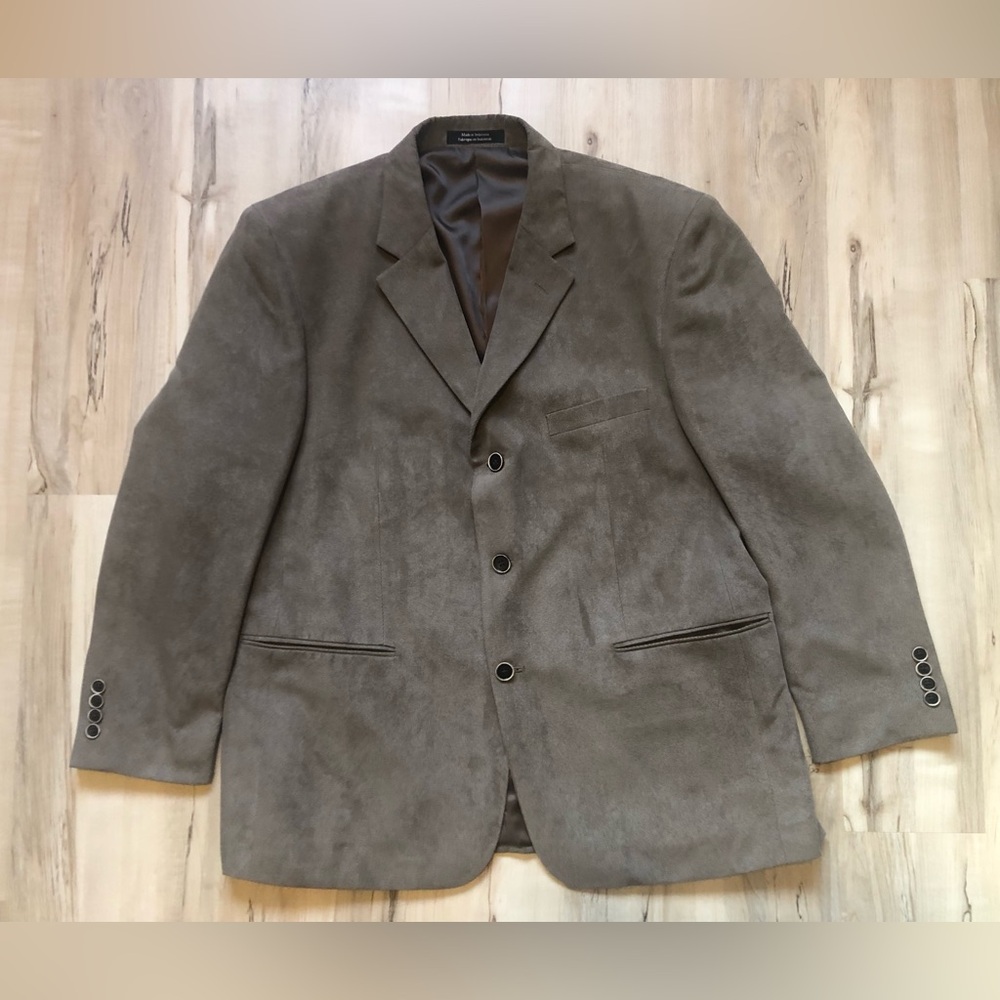 Pronto Uomo Blue Grey Taupe Blazer - Picture 2 of 13